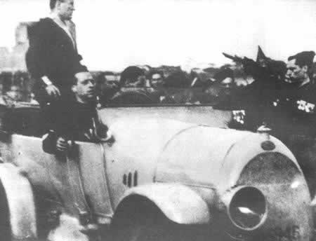 墨索里尼法西斯分子抵达罗马