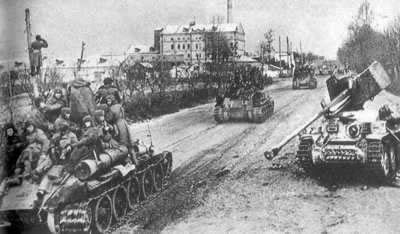 在第二次世界大战中，苏军从德军手中收复哈尔科夫