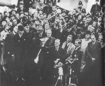 出卖捷克的慕尼黑协定签署