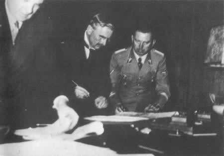 出卖捷克的慕尼黑协定签署